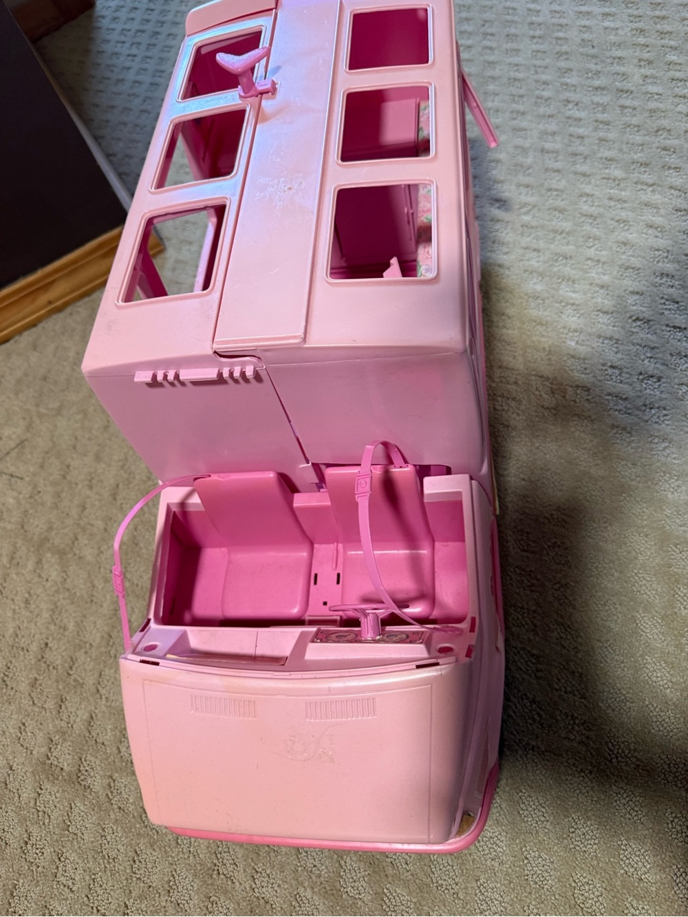 Vintage Barbie Pink Motorhome RV Camper Van Toy - Picture 2 of 5